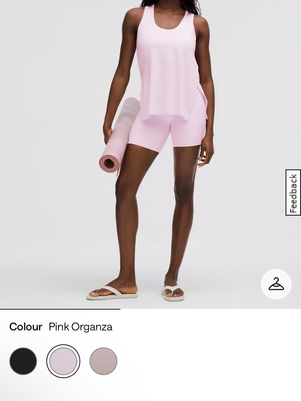 New Lululemon Silky Appeal side slit tank